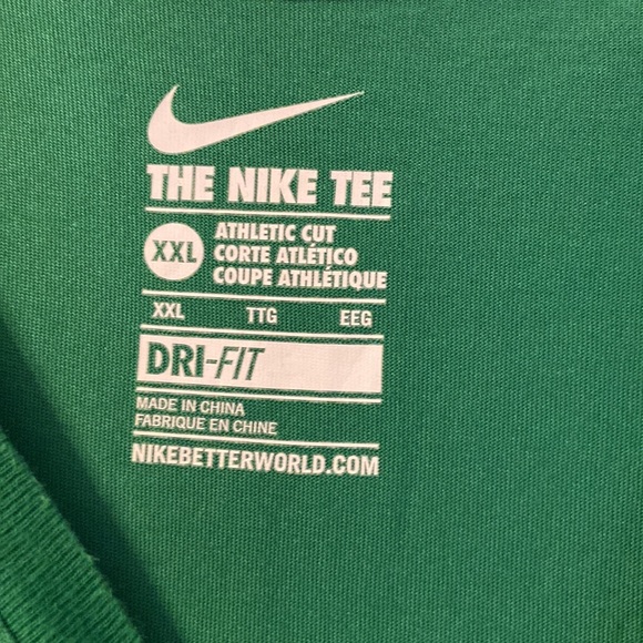 NIKE DRI FIT T SHIRTS GREEN AND NAVY XXL - Picture 5 of 5